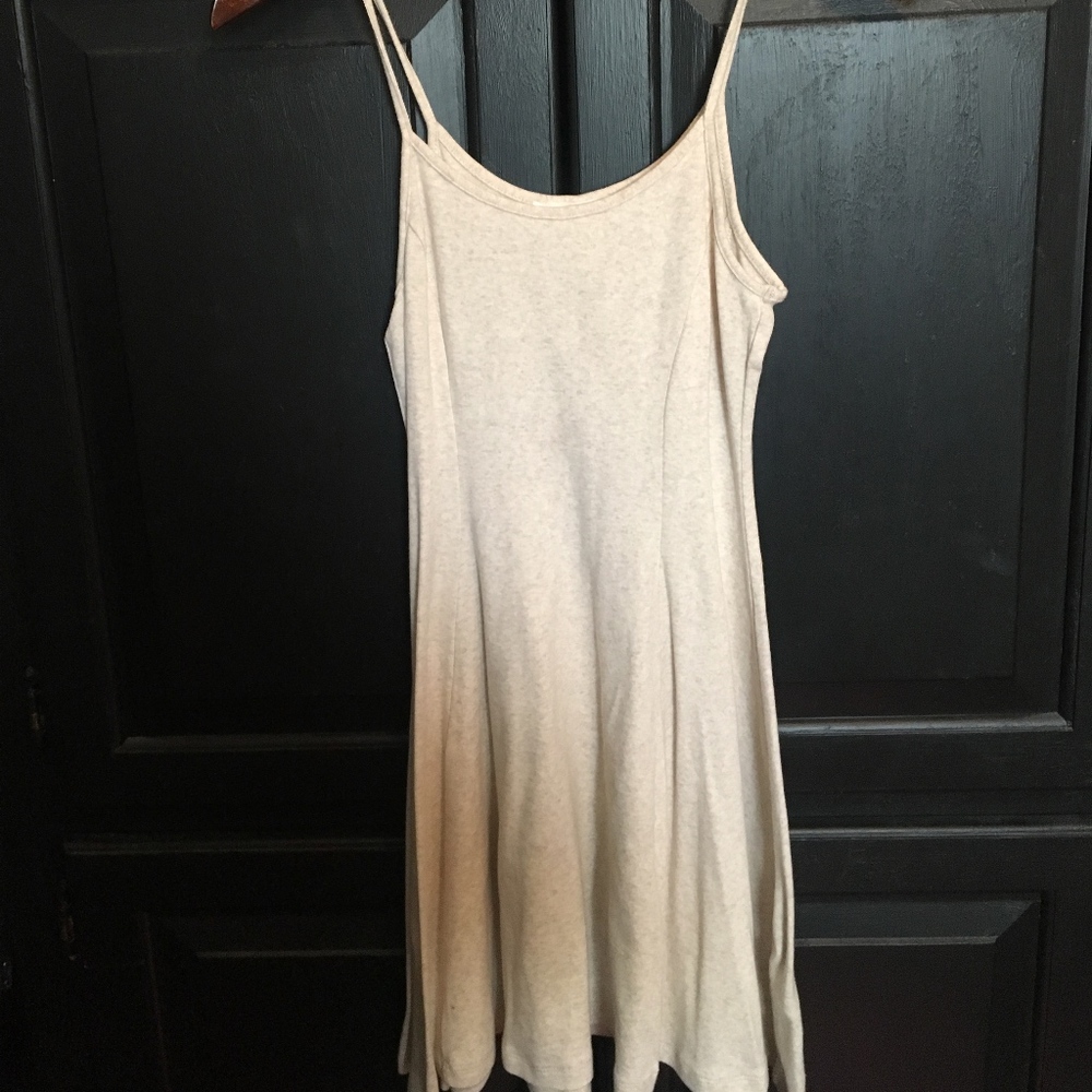 Oatmeal Spaghetti Strap Casual Dress